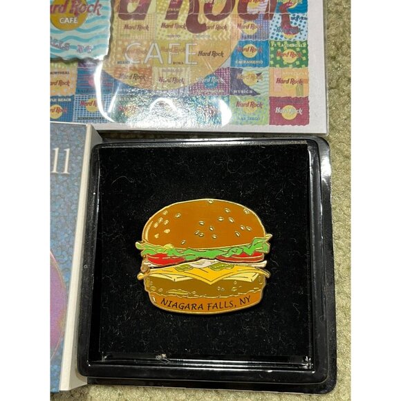 2 Hard Rock Cafe Niagara Falls, NY Hamburger Pin & Abstract Puzzle Limited Ed. - Picture 3 of 4